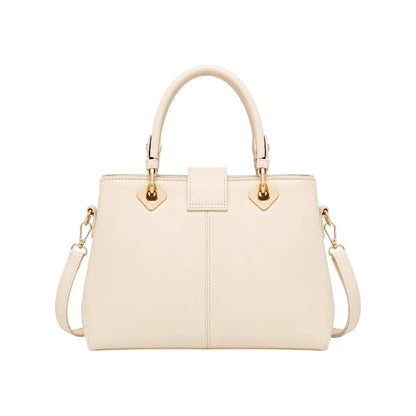 Bag Edits Ivory Faux Leather Bag with Butterfly & Floral Embellishments